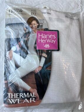 Vintage Hanes Her Way Thermal Bottom New Old Stock